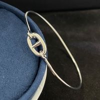 Hermes Ronde Chaine D'Ancre Bracelet In Silver